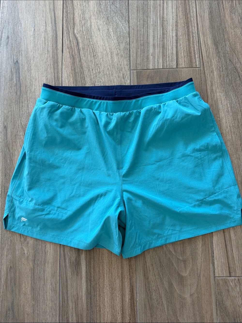 Fabletics 5” Fundamental Short II Lined Aqua Green-Blue Shorts NWT Men’s XL